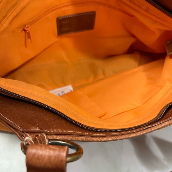 Fossil Relic Belize Woven Straw & Leather Tote NWT - Picture 11 of 12